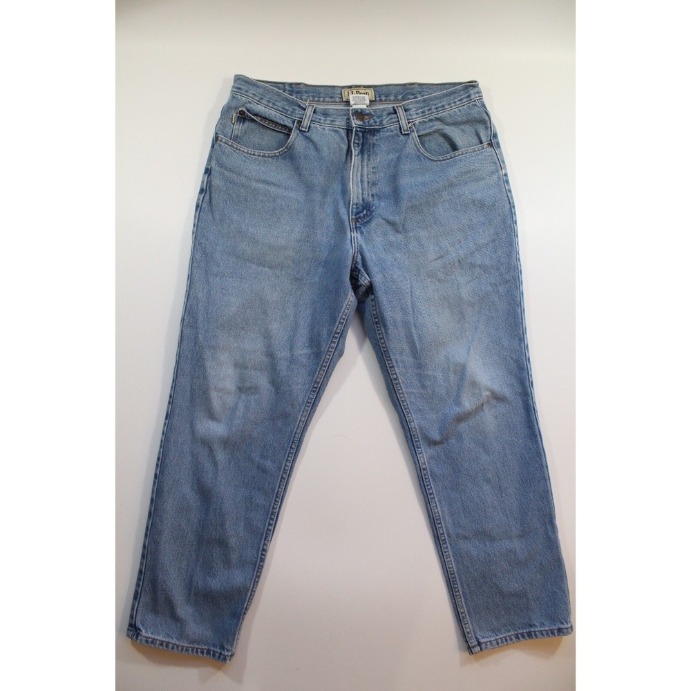 LL Bean Men's 36x28 (Tag 36x29)‎ Double L Classic Fit Jeans Straight Medium Wash
